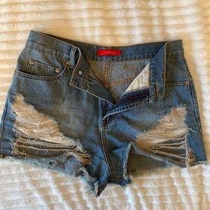 High waisted shorts